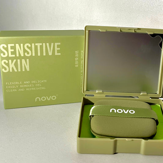 novo - papel matificante skin-friendly (con espejo)