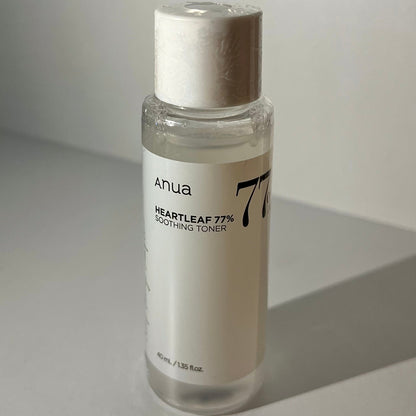 anua - tónico heartleaf 77% soothing toner mini