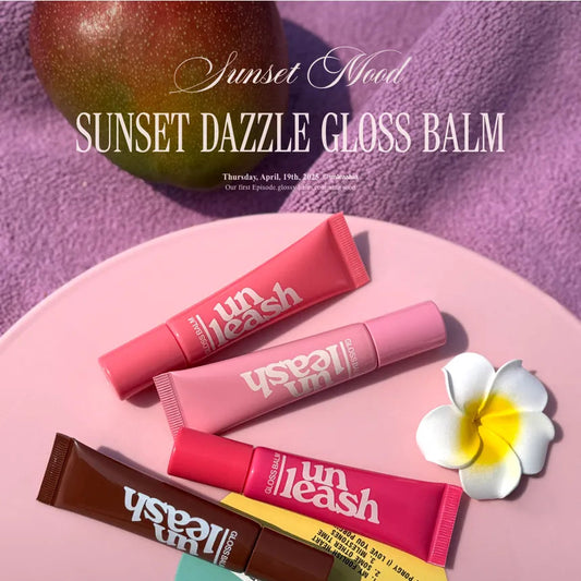 unleashia - sunset dazzle gloss balm